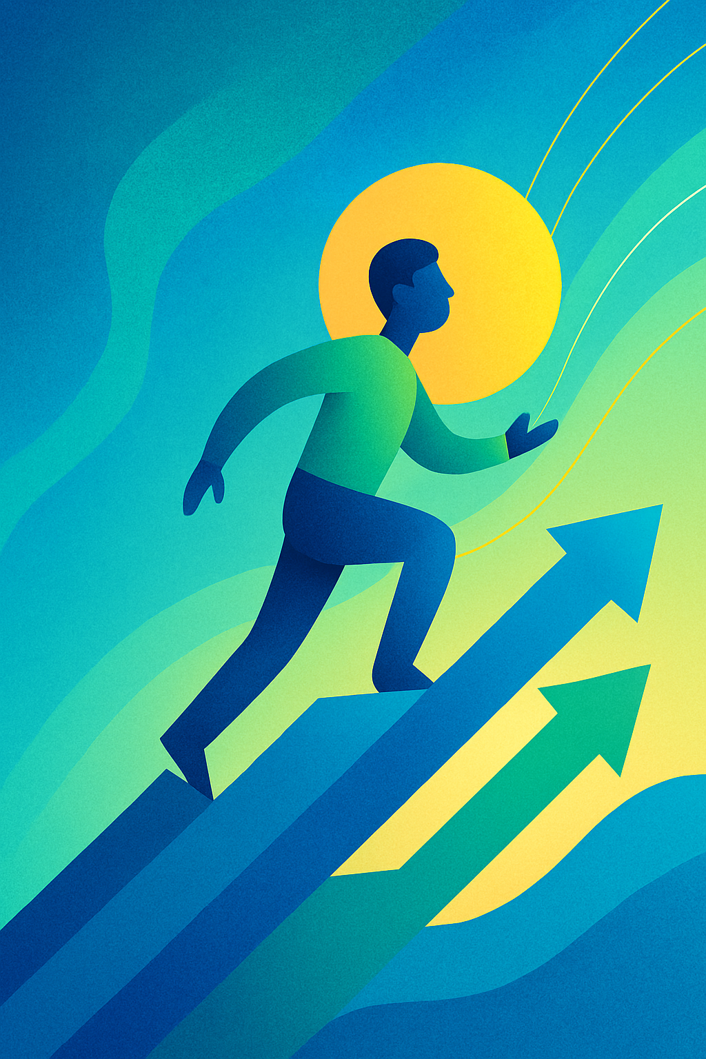 An abstract illustration symbolising growth and innovation